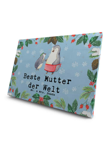 Mr. & Mrs. Panda Tee Adventskalender Pinguin Beste Mutter der We... in Eisblau