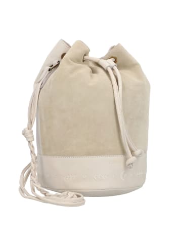 Cowboysbag Beuteltasche Leder 22 cm in white