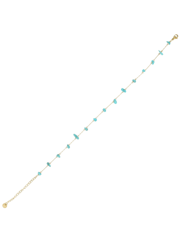 Adeliás Damen Anhänger – Gravuranhänger aus Edelstahl mit Perle in gold