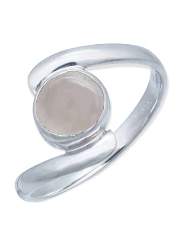 mantraroma 925er Silber - Ringe mit Rosenquarz