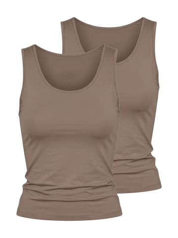 Nina von C. 2er Pack Achseltop in noisette