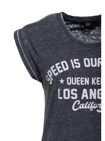 Queen Kerosin Queen Kerosin T-Shirt Speed is our Passion in anthrazit