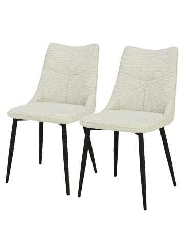 home24 Polsterstuhl KILARNEY 2er-Set in Beige