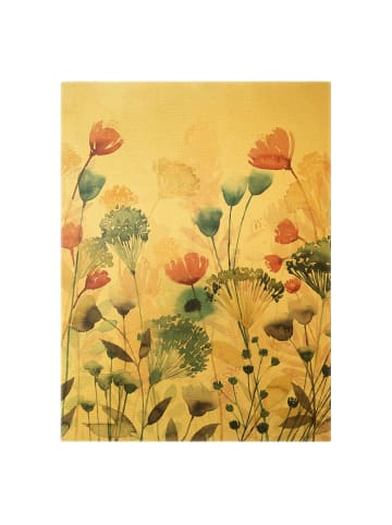 WALLART Leinwandbild Gold - Wildblumen im Sommer II in Bunt