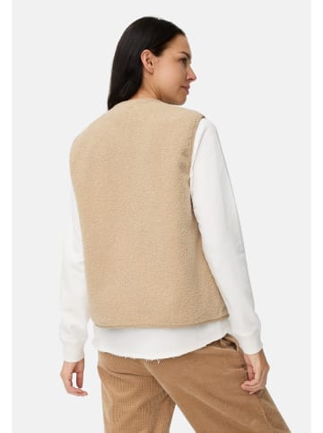 Camel Active Fleece-Weste mit Knopfverschluss in Cashmere
