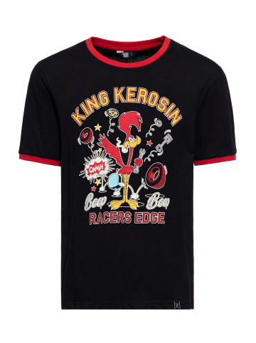 King Kerosin King Kerosin Ringer T-Shirt Beep Beep in schwarz