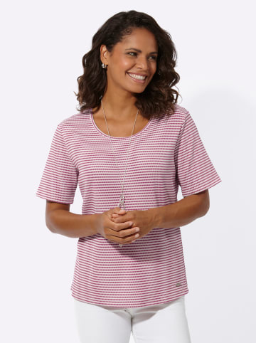 WITT WEIDEN Kurzarmshirt in erika-weiß-gemustert