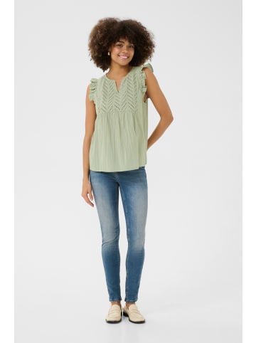 CULTURE Ärmellose Bluse CUtoril Relaxed fit in Seagrass