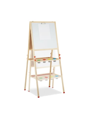 relaxdays Standtafel Whiteboard - (B)65 x (H)122 - 160 x (T)69 cm