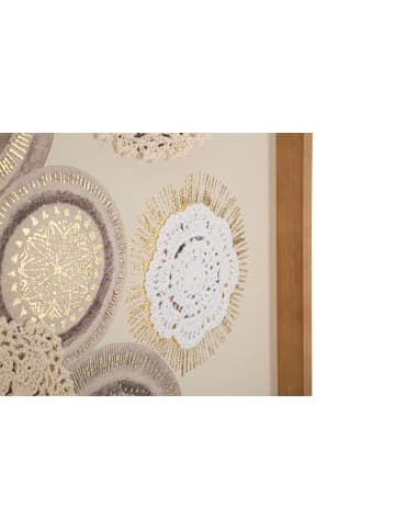 Mauro Ferretti Abstraktes Gemälde auf Leinwand mit Rahmen, 45x3,2x60 cm.