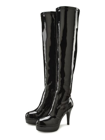 LASCANA Belle Affaire Overkneestiefel in schwarz