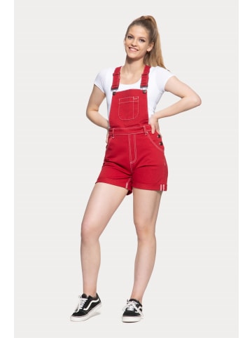 Queen Kerosin Queen Kerosin Denim Latz-Shorts in rot