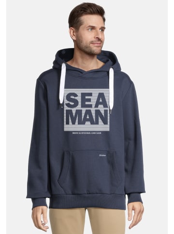 Salzhaut Kapuzenpullover für Herren in marineblau
