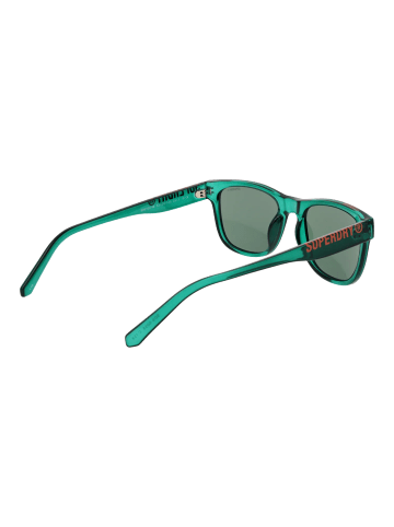 Superdry Unisex Sonnenbrille Trapezförmig Grün