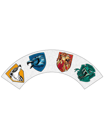 United Labels Harry Potter Müslischale - 4 Wappen Hogwarts 500 ml in weiß