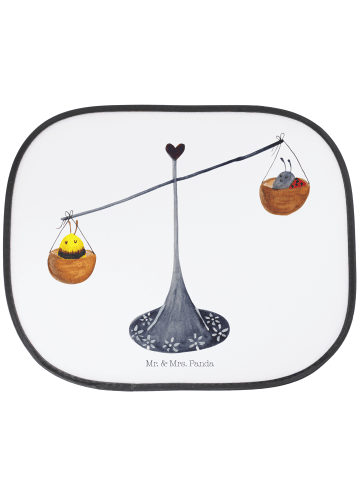 Mr. & Mrs. Panda autofenster sonnenschutz Sternzeichen Waage ohn... in Weiß