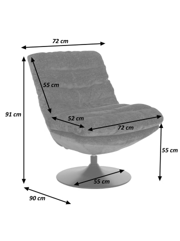 MCW Loungesessel Q29, Dunkelgrau