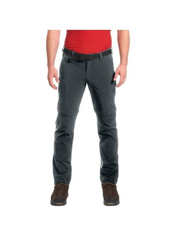 Maier Sports Zip-Hose Torid Slim in Dunkelgrau