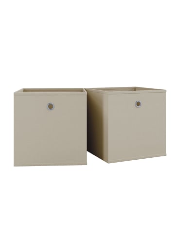 ebuy24 Aufbewahrungsbox Boxas2  Weiß 27 x 27 cm