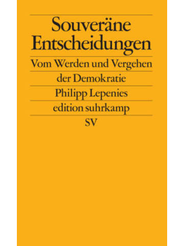 Suhrkamp Buch - Souveräne Entscheidungen