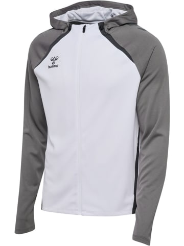 Hummel Trainingsjacke "Lead 2.0 Zip Hoodie" in Weiß