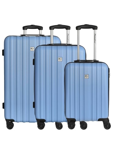 Check.In Aurora - Trolley-Set 3tlg. (limettengrün) in himmelblau