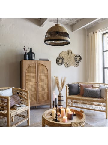 Atmosphera Créateur d'intérieur Wanddekoration Boho, Strohkreise in Braun, 115 x 72 cm