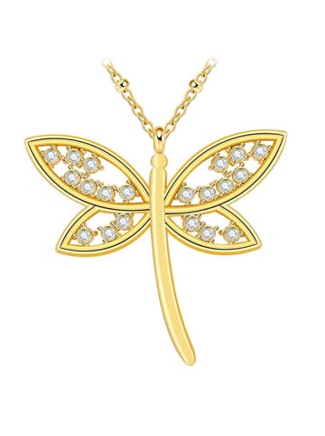 Himmelsflüsterer  Luxus Kristall-Sommer-Libelle - Farbe: Gold 