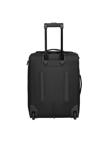 travelite Kick Off 2 Rollen Kabinentrolley 55 cm in schwarz