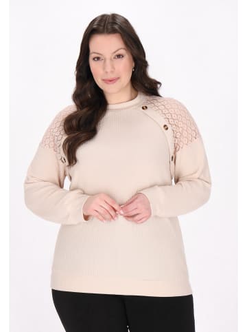Usha Women Plus Size Blouse in beige