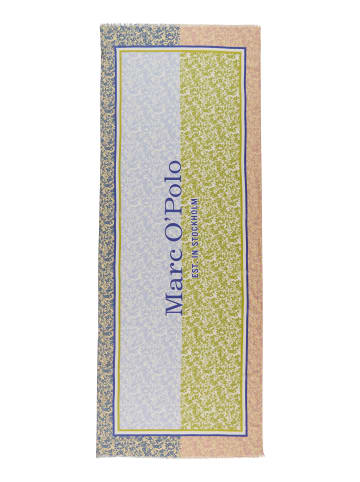 Marc O'Polo Schal mit Allover-Print in Medium Green