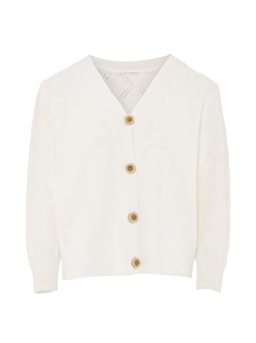 ALARY Damen Strickjacke in Wollweiss