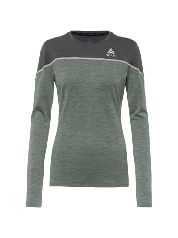 Odlo Funktionsshirt Revelstoke Performance in matte green-dark grey melange