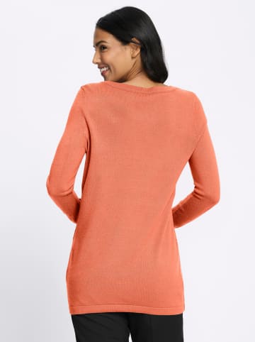 Sieh an! Longpullover in papaya