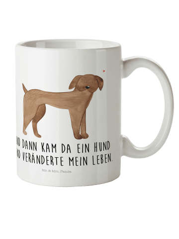 Mr. & Mrs. Panda Kindertasse Hund Dogge mit Spruch in Weiß