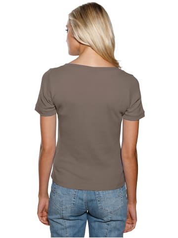 Heine Carré-Shirt in taupe