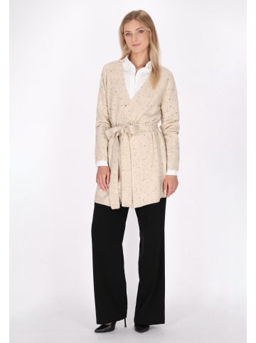 DreiMaster Damen Cardigan in Wollweiss