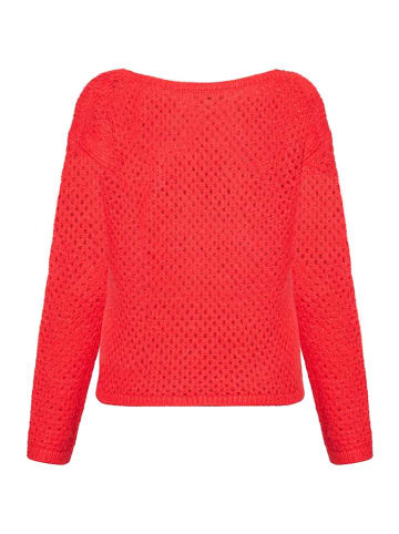 Betty Barclay Lochstrick-Pullover in Rot