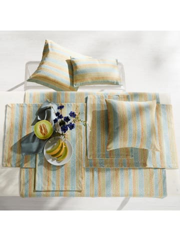 Erwin Müller Jacquard, Baumwollmischung, Gewebt Tischläufer in orange-mint