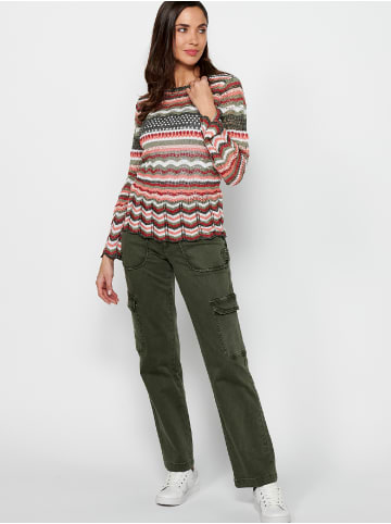 KOROSHI GESTRICKTES JERSEY in bunt