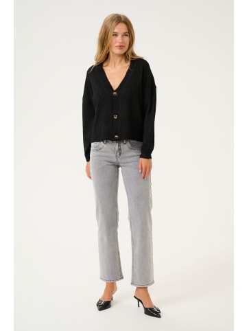 Cream Strickjacke CRHoliday Straight fit in Pitch Black