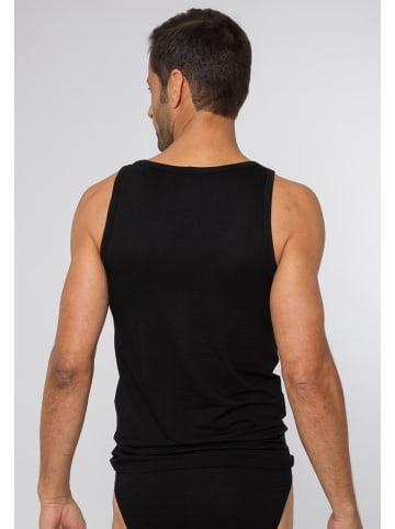 Ammann Unterhemd / Tanktop Cotton & More in Schwarz