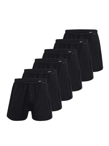 Schiesser Boxershorts Singel-Jersey in Schwarz