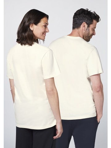 Detto Fatto T-Shirt mit Statement-Schriftzug in Weiß