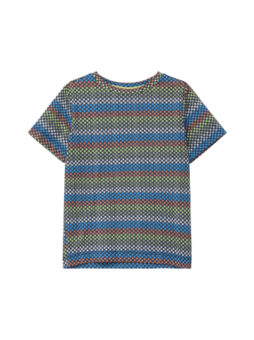 s.Oliver T-Shirt kurzarm in Blau-mehrfarbig