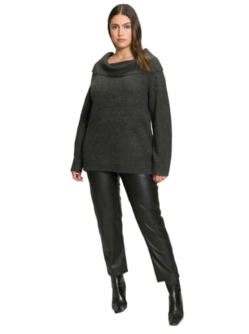Ulla Popken Pullover in anthrazit melange