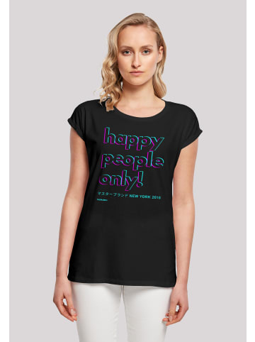 F4NT4STIC T-Shirt Happy people only New York in schwarz