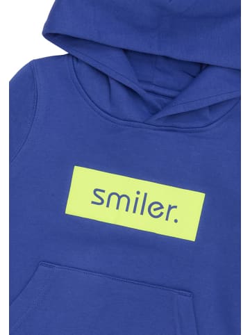 smiler. Kapuzensweatshirt mini-buddy. in BLAU