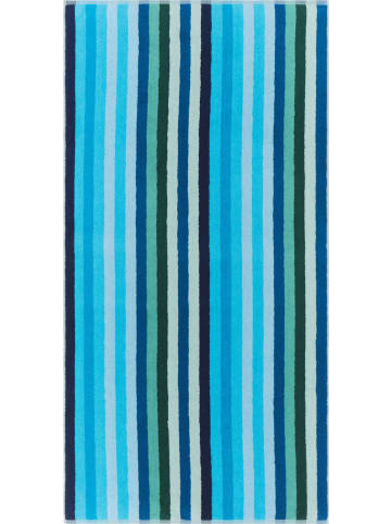 Erwin Müller Jacquard Liegetuch in blau-grün