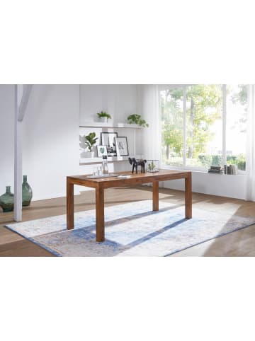 KADIMA DESIGN Esstisch Massivholz Sheesham, Handgefertigt, Holztisch, Wohnraum in Braun